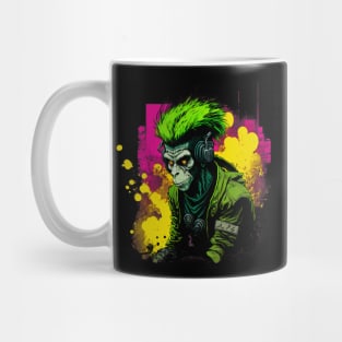 Neon Punk Monkey Mug